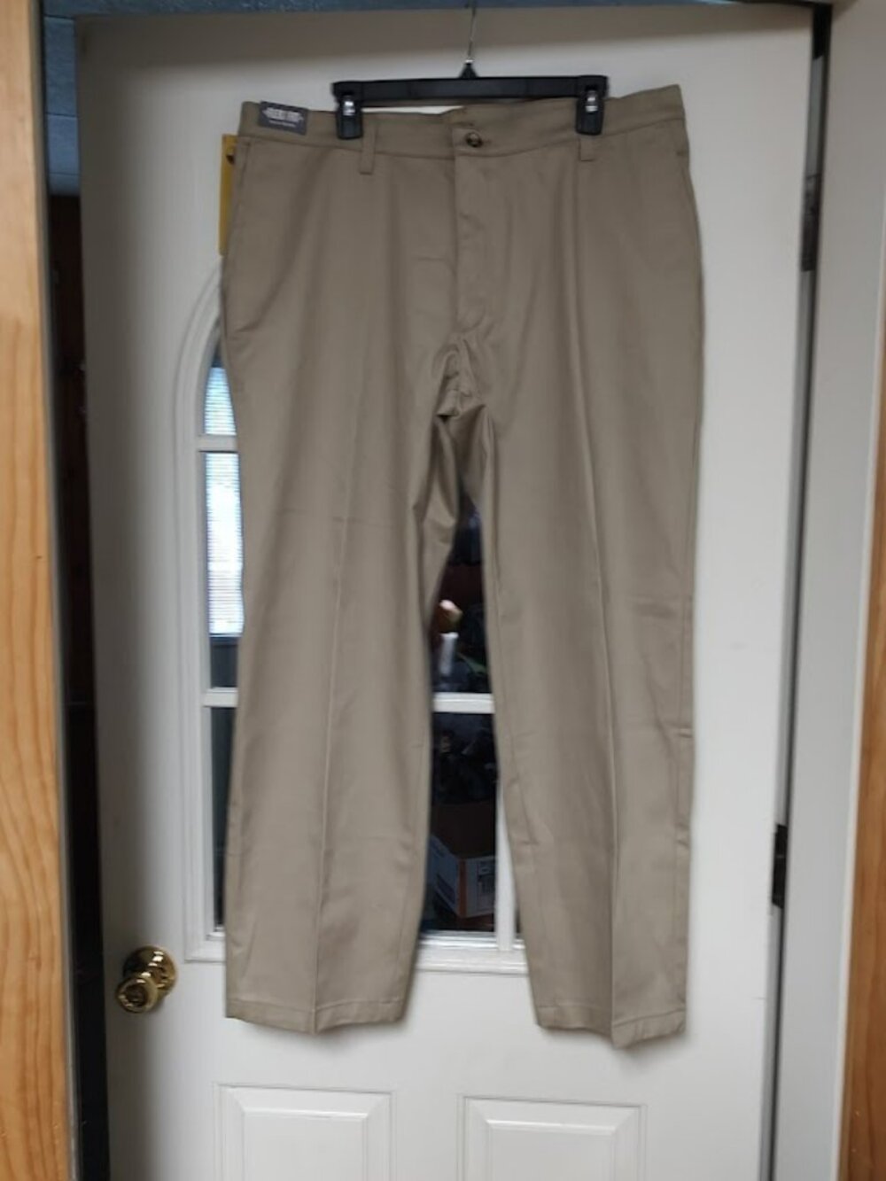 New Lee Total Freedom Khaki Relaxed Fit Wrinkle Resistant Pants Men's 38/30